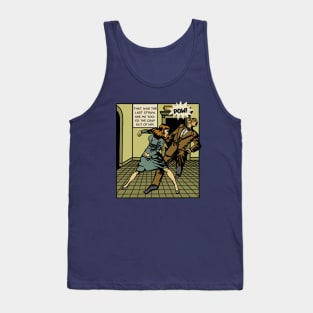 Comic Woman Protects Herself Tank Top